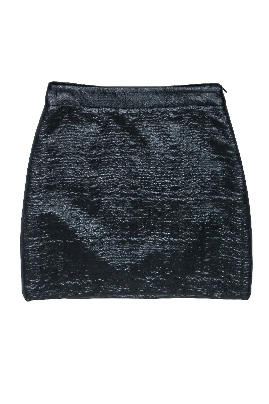 Don’t Wait – Shop Today!Milly - Black Textured Mini Skirt Sz 2