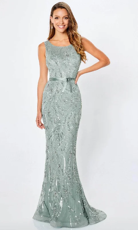 Shop Before It’s Gone!Montage by Mon Cheri 221965W - V Back Bedazzled Sheath Gown