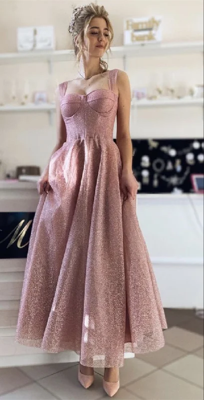 Best Price of the Season!pink glitter prom dresses sweetheart corset ankle length cg20622 Best Price of the Season!pink glitter prom dresses sweetheart corset ankle length cg20622