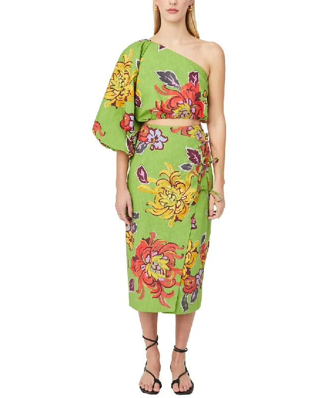 Your Shopping Wish, Our Discount Command!RHODE Julian Linen Skirt