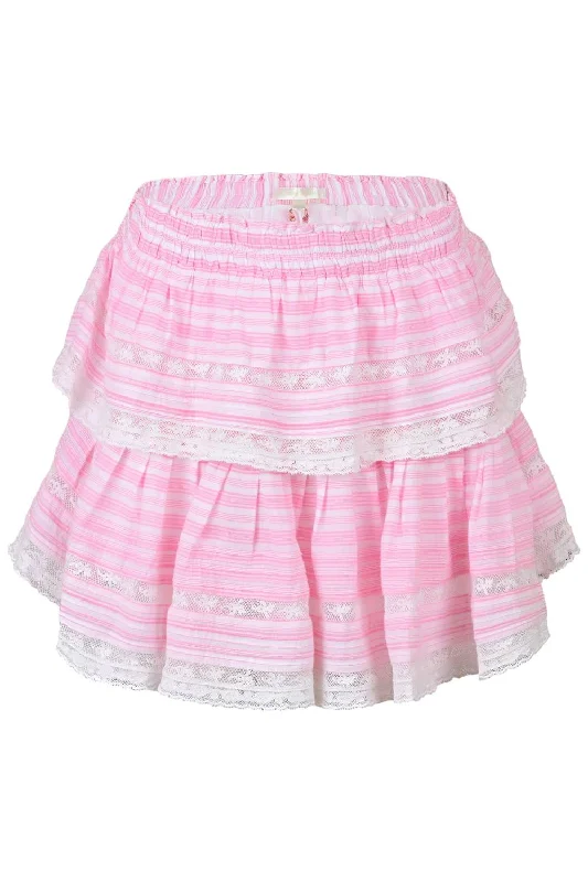 Exclusive Deals Just for You!Ruffle Mini Skirt In Captiva Pink