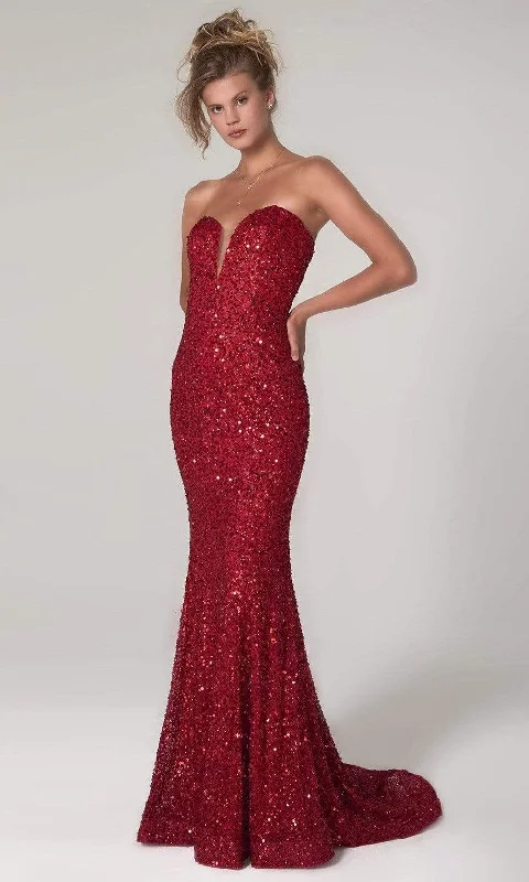 Great Deals, Just for You!SCALA - Strapless Sweetheart Sheath Dress 60093