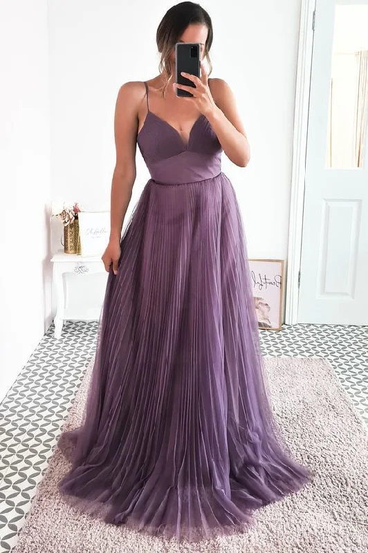 Save Money, Shop Happy!Spaghetti Straps V Neck Long Prom Dress    cg20583