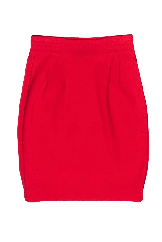 Your Dream Deal is Here!Stella McCartney - Red Knit Sheath Skirt Sz 6