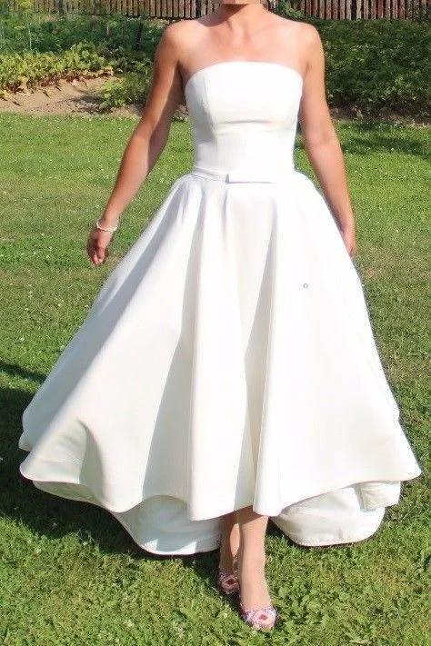 Get the Best for Less!Strapless Satin High-low Prom Dress Backless     cg20644