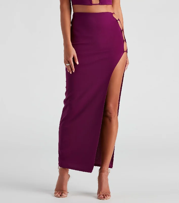 Hurry! While Supplies Last!Teach Me Tonight Crepe Maxi Skirt