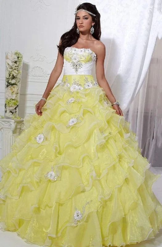 Get More, Spend Less – Shop Now!Tiffany Designs - 56226 Strapless Floral Appliqued Ballgown Get More, Spend Less – Shop Now!Tiffany Designs - 56226 Strapless Floral Appliqued Ballgown