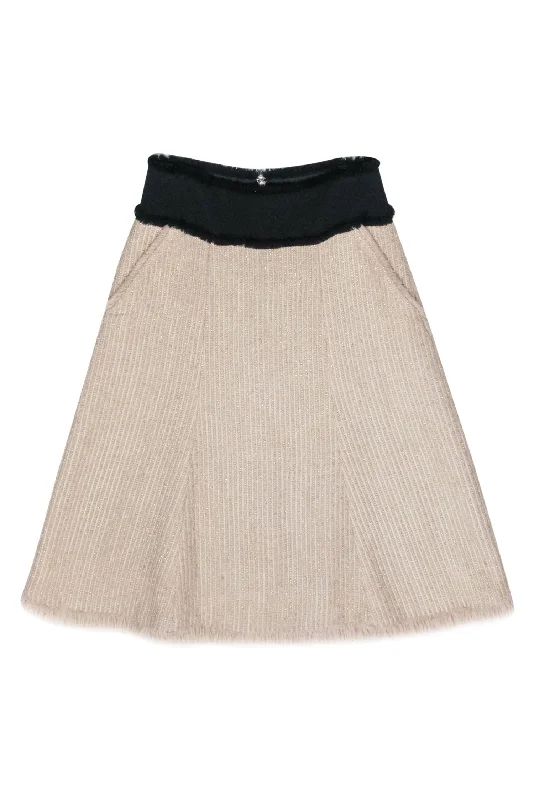 Today’s Deals, Tomorrow’s Regrets!Tory Burch - Beige & Metallic Gold Tweed Skirt Fringe Trim Skirt Sz 6 Today’s Deals, Tomorrow’s Regrets!Tory Burch - Beige & Metallic Gold Tweed Skirt Fringe Trim Skirt Sz 6