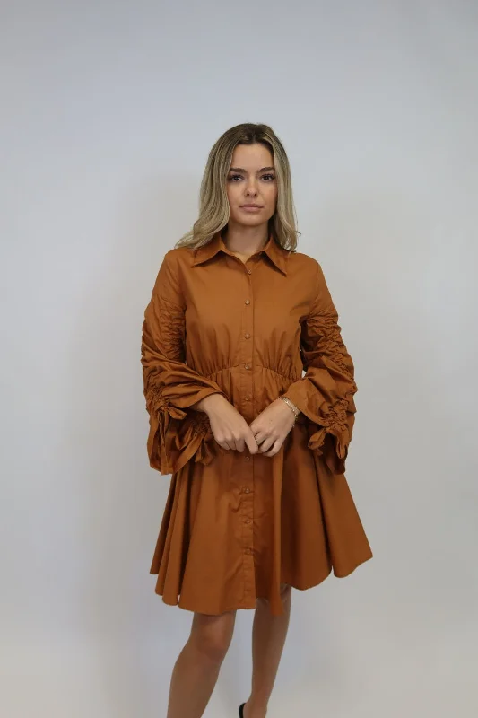 Special Discounts Inside!THE LONGHORNS RUCHED DRESS