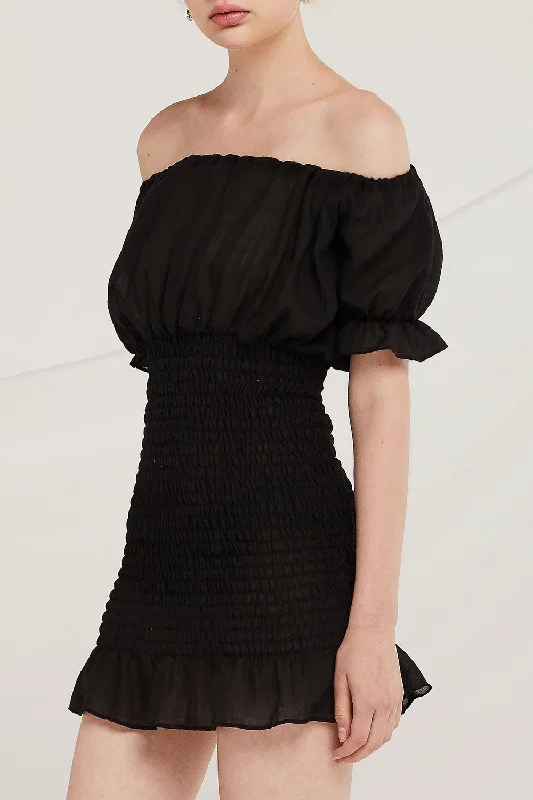Snag the Best Prices Now!Ashley Off-the-Shoulder Smocked Dress