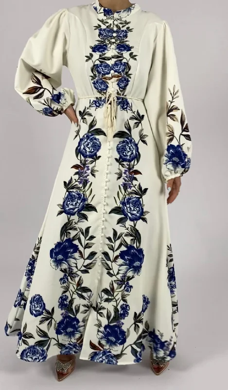 The Best Offers Are Here!Floral dress with belt D