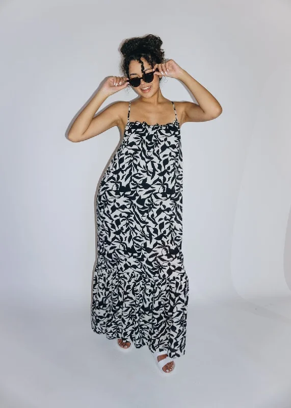 Mega Sale Happening Now!Cocktail Hour Leaf Dress - Black