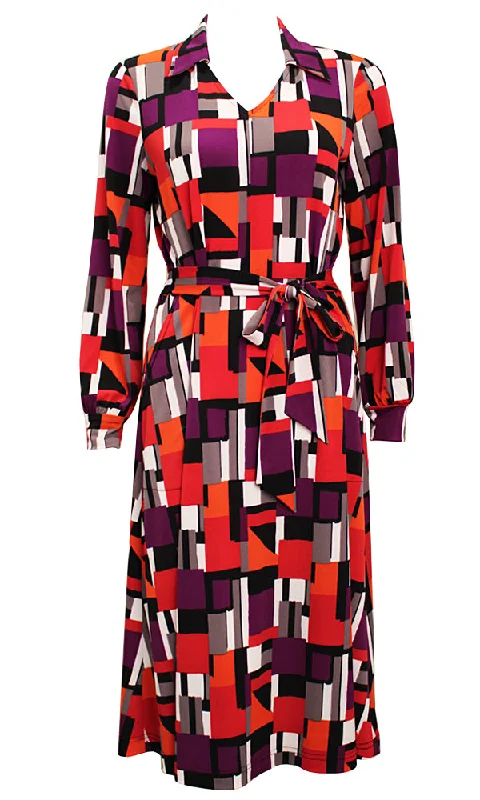 Mega Sale Happening Now!DIANNE Mod Blocks Dress - FINAL SALE