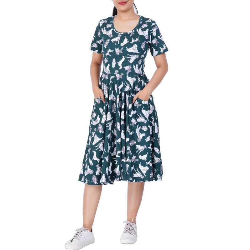 Must-Have Deals Inside!Dogs Twirl Dress
