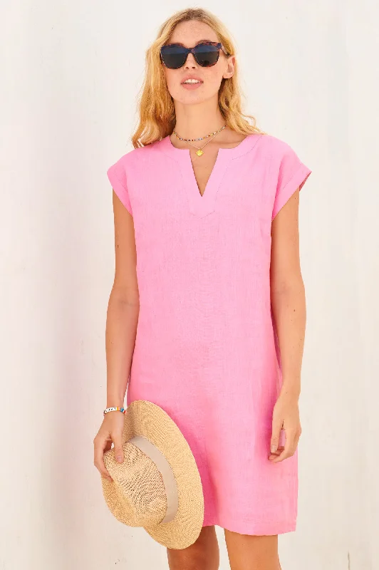 Your Shopping Wish, Our Discount Command!Dori Linen Dress | Pink
