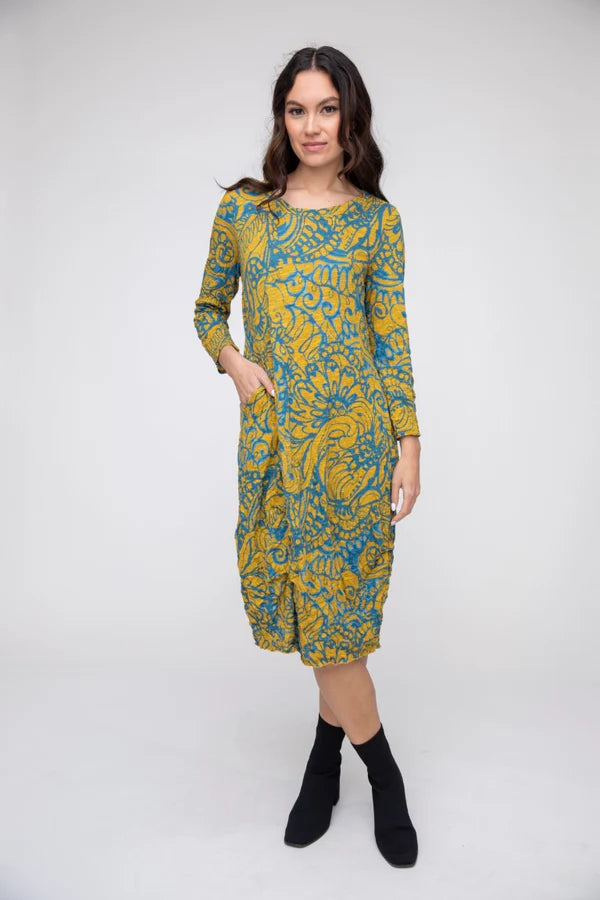 Hurry! While Supplies Last!Gold Crinkle Dress