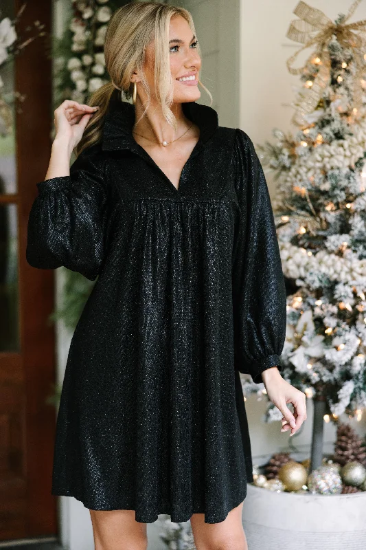 The Best Deals Won’t Wait!Looking For Fun Black Glitter Dress