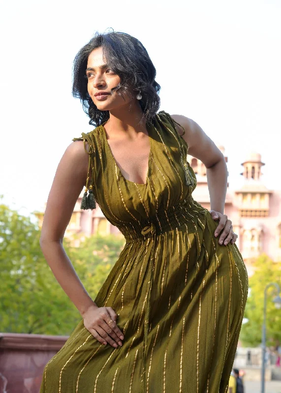 Exclusive Savings This Week!Luna Dress Military Green