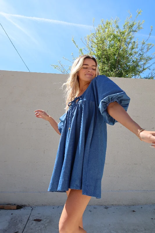 Unmissable Offers Await!FIND ME NOW DENIM DRESS