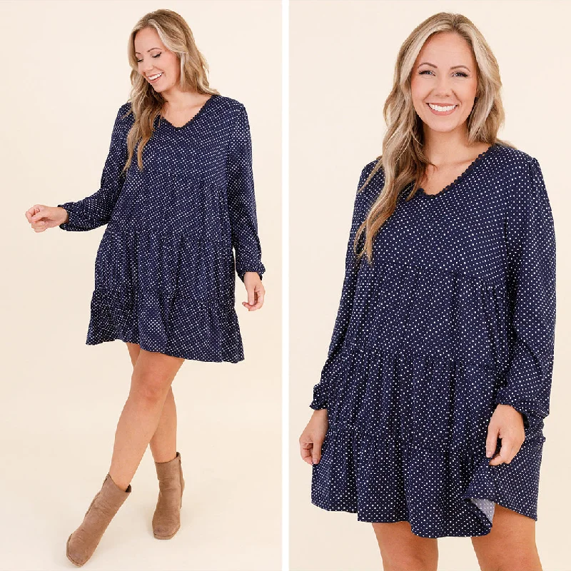 Your Wallet Will Thank You!My Affirmation Dress, Navy