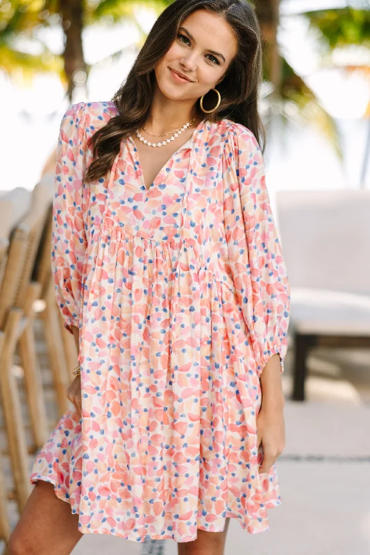 The Sale You’ve Been Waiting For!Tell It All Blush Pink Floral Babydoll Dress