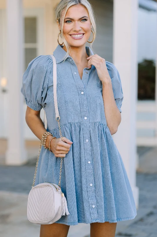 Great Deals, Just for You!Well Known Light Blue Denim Babydoll Dress