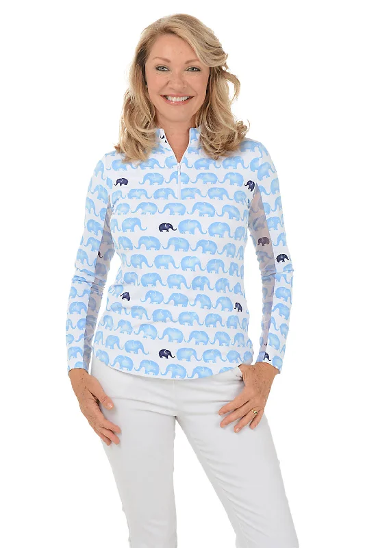 Incredible Savings Inside!Periwinkle Velma Elephant UPF50+ Sun Shirt