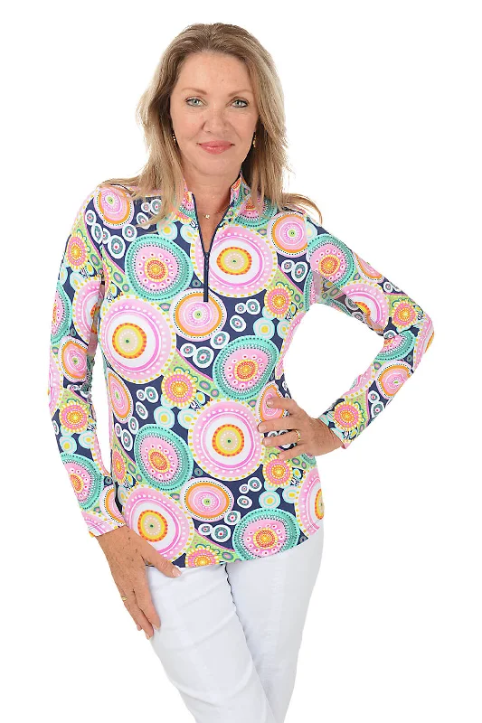 Everything Must Go!Navy Leona Mandala UPF50+ Sun Shirt