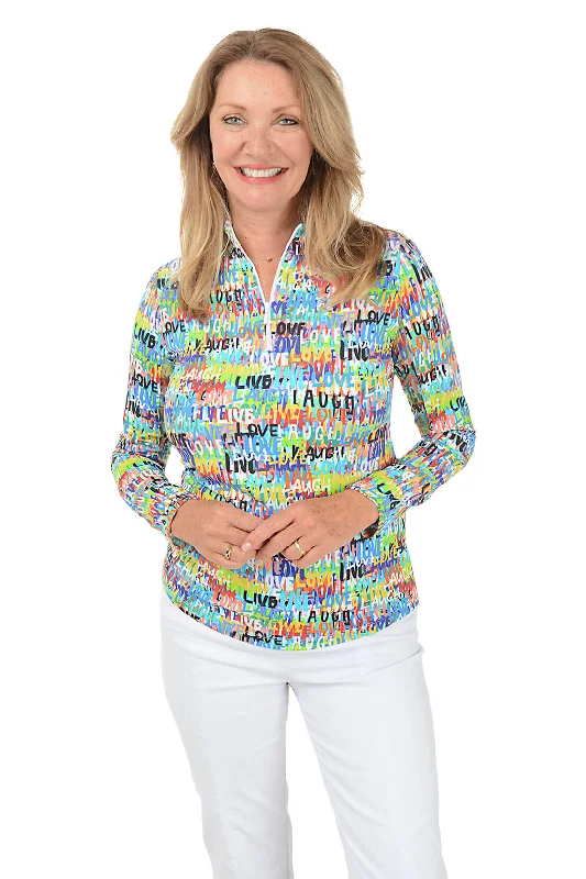 Score Huge Discounts Today!Live Laugh Love UPF50+ Sun Shirt