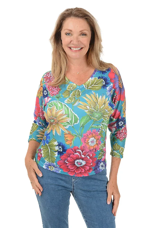 Best Offers of the Month!Peony Studded V-Neck Top