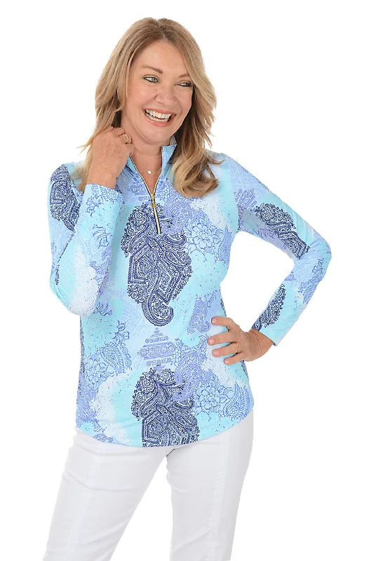 Shop Today, Save Tomorrow!Blue Paisley UPF50+ Sun Shirt