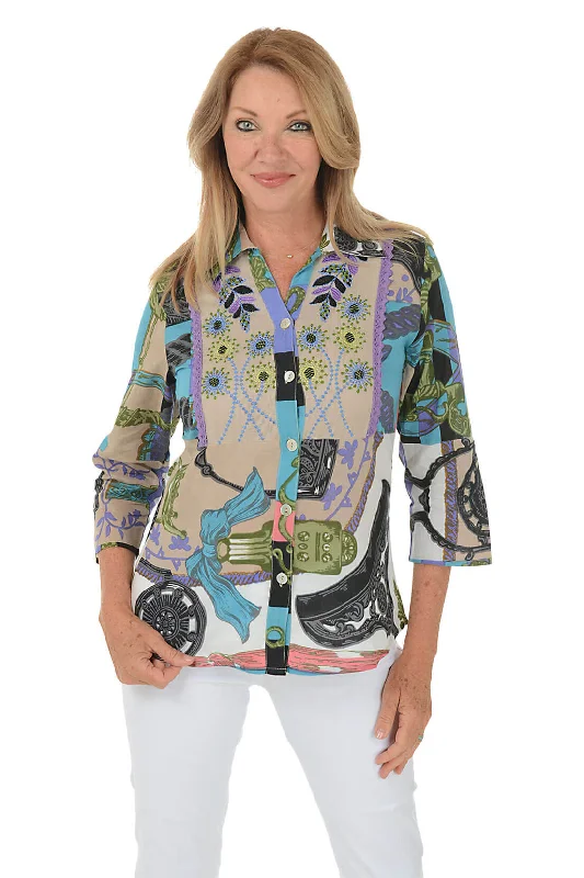 Today’s Deals, Tomorrow’s Regrets!Petite Glenda Embroidered Button-Front Shirt