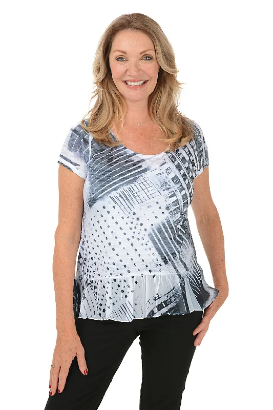 Find Your Perfect Deal Today!Petite Black Gradient Burnout Knit Top
