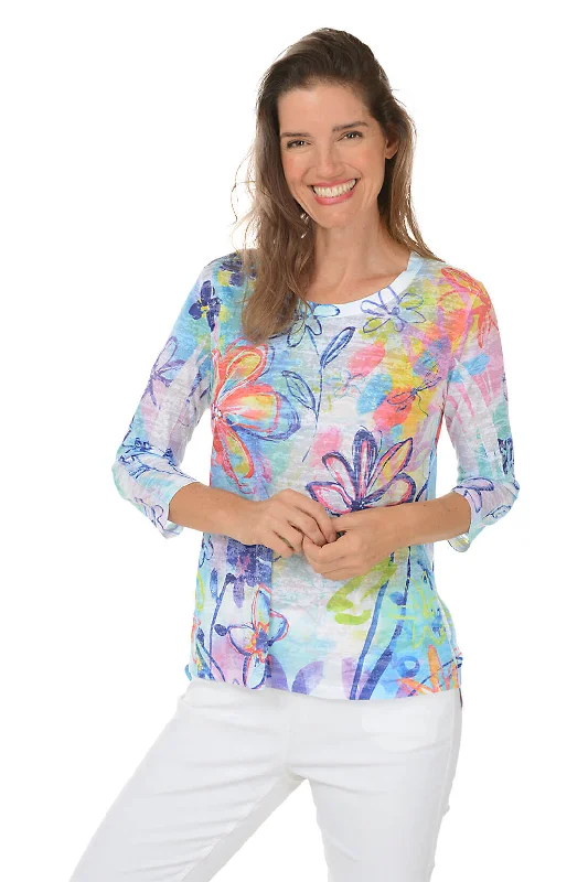 Buy More, Pay Less!Poetic Burnout High-Low Knit Top