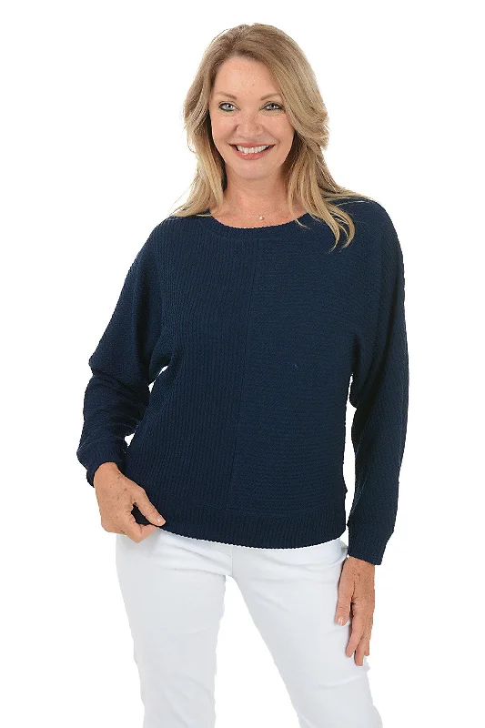 Time to Save Big!Nightfall Textured Dolman Sleeve Top