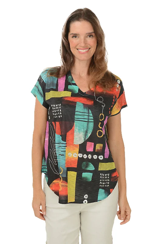 Flash Sale – Act Fast!Geneva Short Sleeve Slub Knit Top