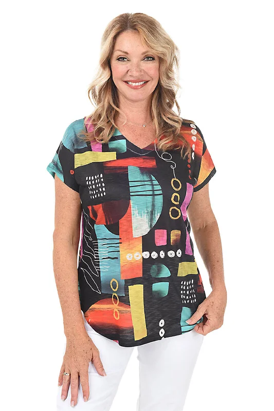 Don't Miss Out!Petite Geneva Short Sleeve Slub Knit Top