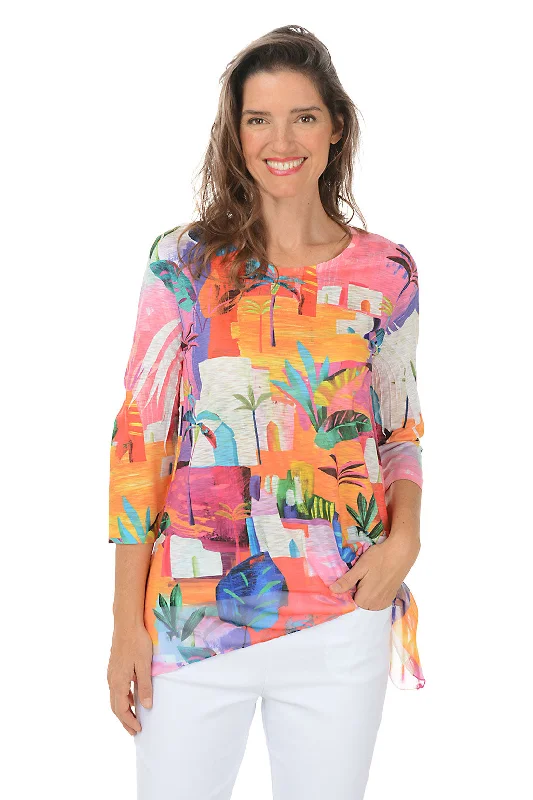 Don’t Wait – Deals Won’t Last!Cancun 3/4 Sleeve Chiffon Tunic