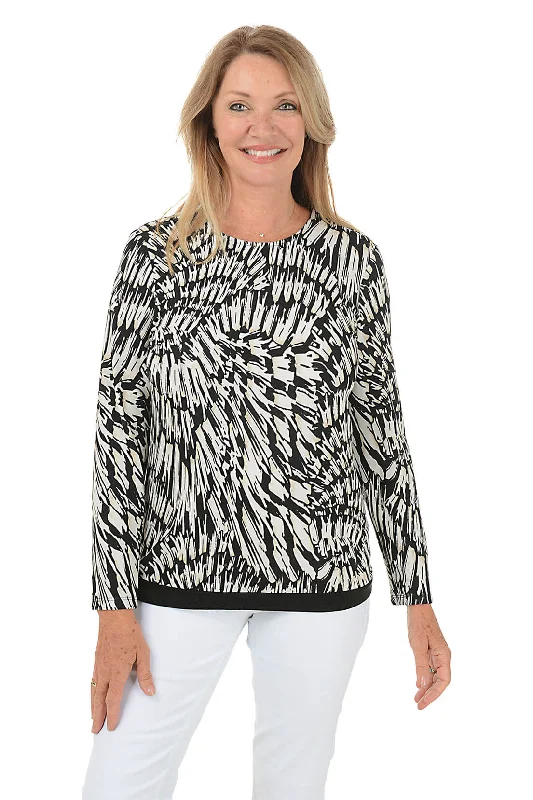The Best Deals Won’t Wait!Petite Stones Throw Long Sleeve Knit Top