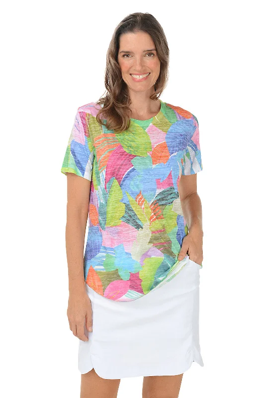 Every Deal is a Steal!Hideaway Short Sleeve Burnout Tee