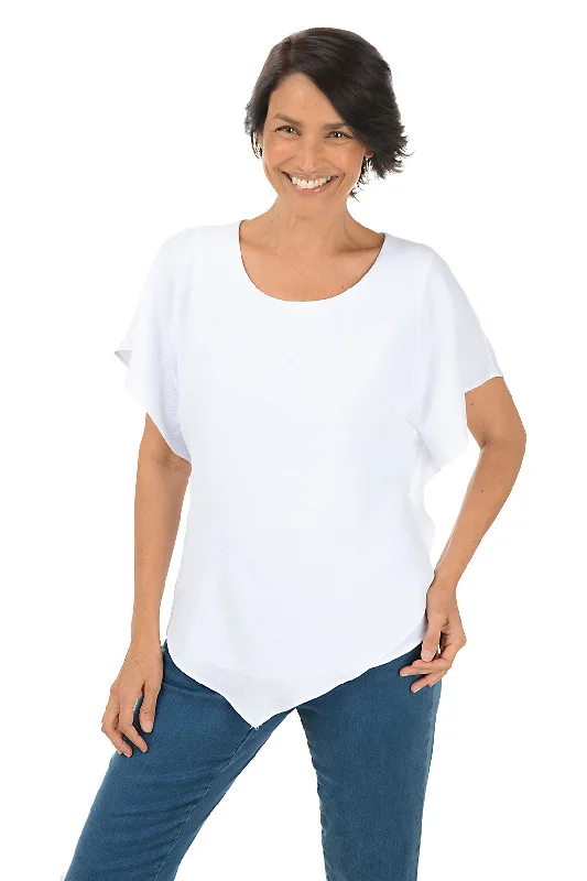 Enjoy Huge Discounts Now!Layered Handkerchief Hem Blouse
