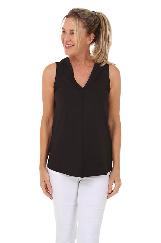 Huge Price Cuts Await!Essentials Color Solid UPF50+ Sleeveless Top