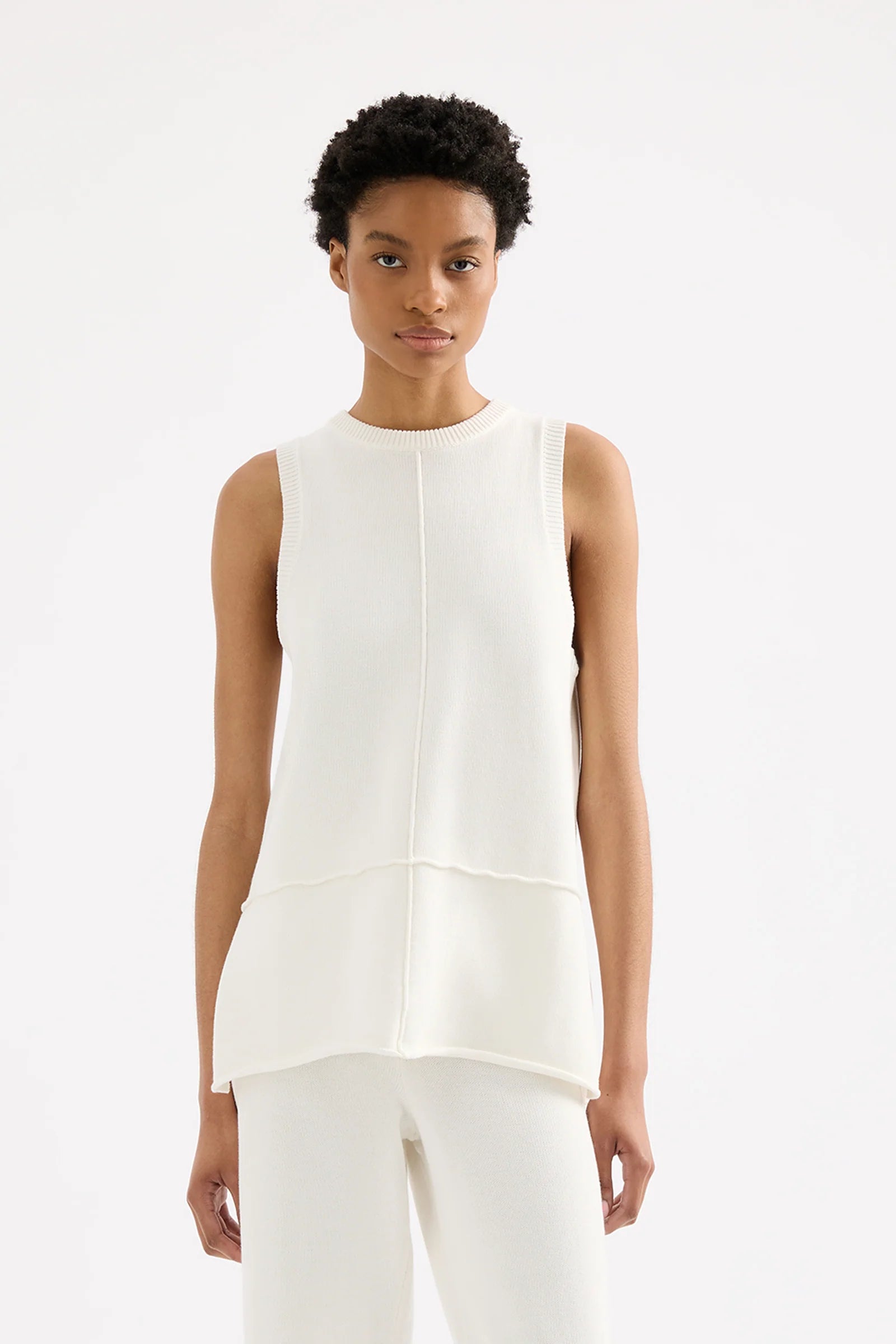 Hurry! While Supplies Last!Ana Knit Tank - Salt