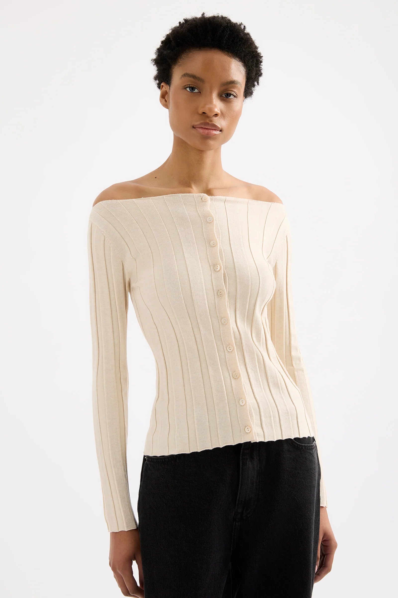 Don't Miss Out!Aneke Knit Top - Cream Marle