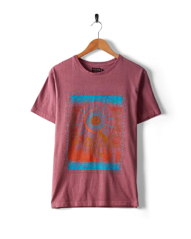 Incredible Savings Inside!Aztec Mountain - Womens Short Sleeve T-Shirt - Dark Purple