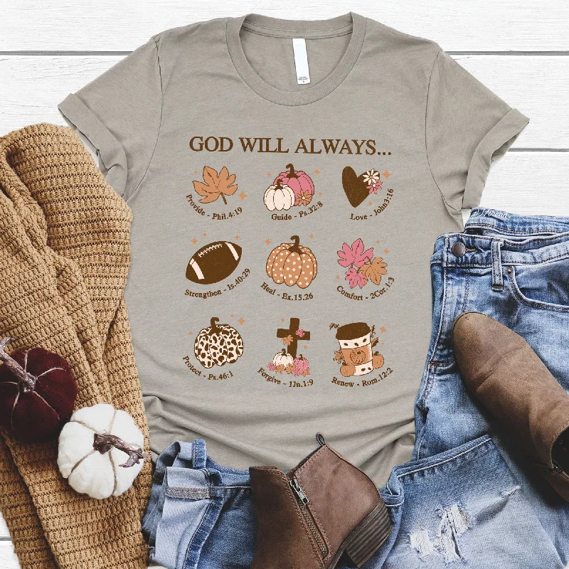 Amazing Prices You Can’t Resist!God Will Always Tee