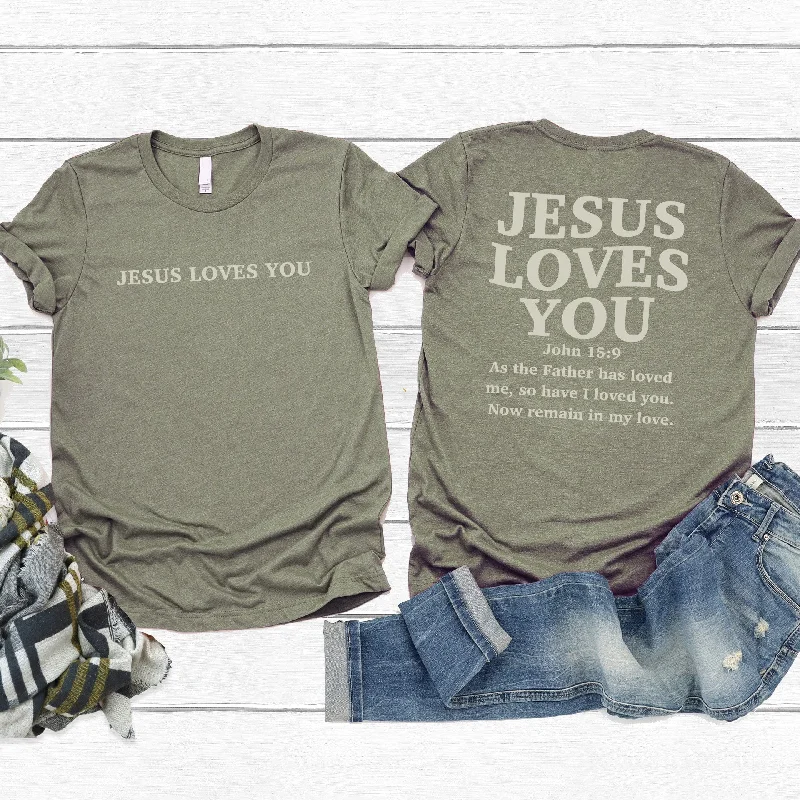 Your Best Deals Are Here!Jesus Loves You Tee