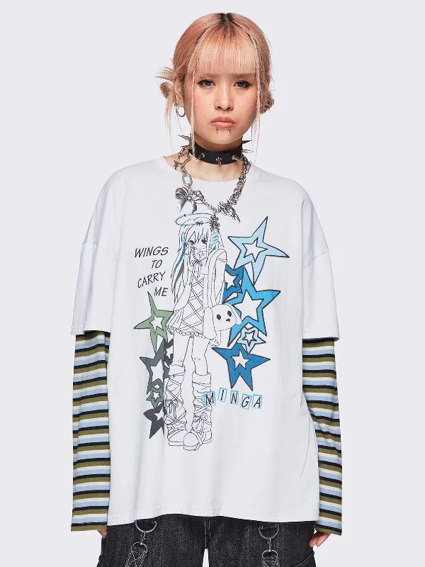 Get Ready to Save!Minga x Dakota Braun Layered T-shirt