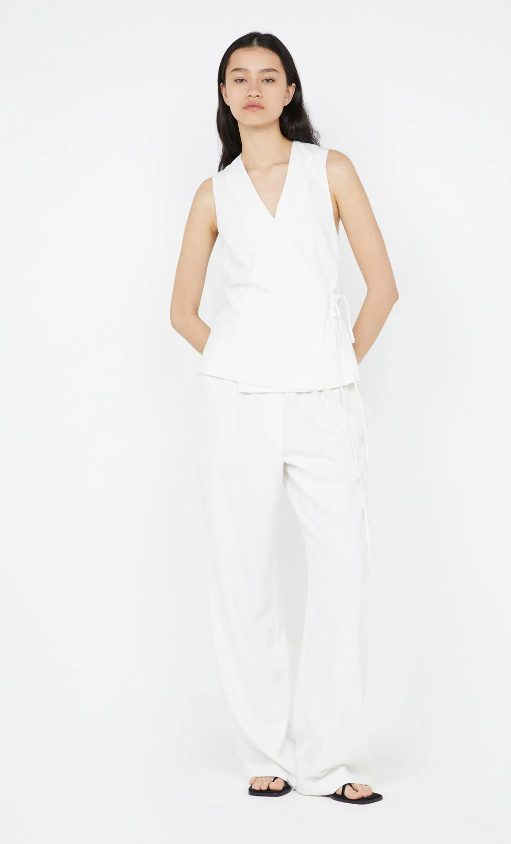 Save More When You Shop More!Ninah Tie Vest - White