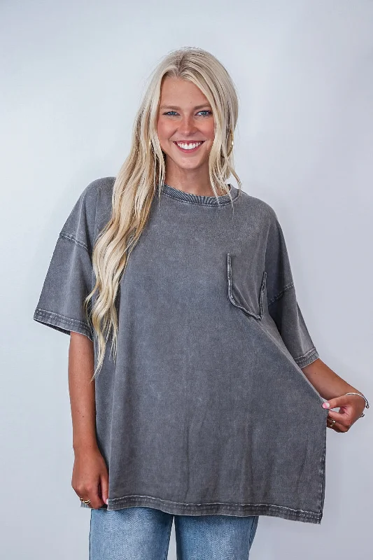 The Best Deals Won’t Wait!Perfectly Oversized Washed Grey Top